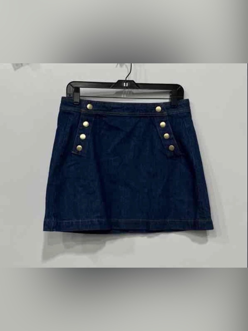 Frame Women's Sailor Snap Denim Skirt in Celestine NWT